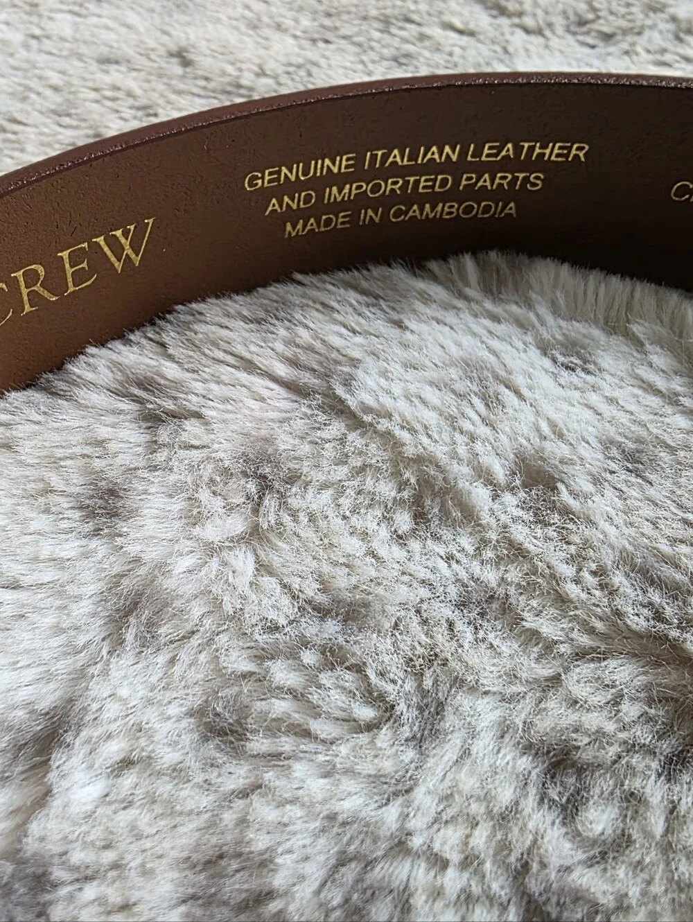 NWT J. Crew Western buckle belt in Italian leather, XS